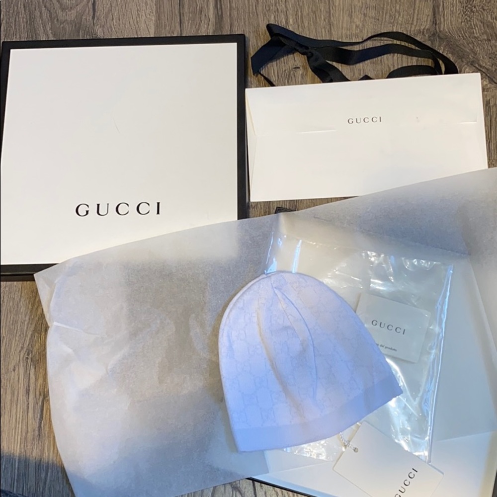 Baby gucci pattern wool hat